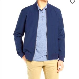 NORDSTROM Bomber Jacket In NAVY BLUE, NO440107MN, XL
